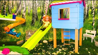 Elsa and Anna toddlers garden challenges [upl. by Danaher]