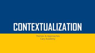 Introduction to Contextualization [upl. by Ynaffets656]