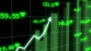 Rising Stock Market Chart Arrow Rallying Growth Recovery Concept 4K Background VJ Video Effect [upl. by Neeven468]