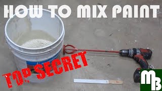 How to Mix Latex Water Based or Oil Based Alkyd Paint [upl. by Rafaelia700]