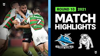 Sharks v Rabbitohs Match Highlights  Round 10 2021  Telstra Premiership  NRL [upl. by Weylin]