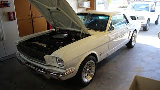 1965 Mustang 289 212quot Exhaust Flowmaster 40s Hedman Headers Xpipe Cold Start [upl. by Neve673]