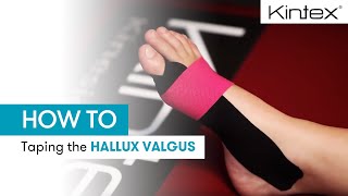 HOW TO  Kinesiology taping the hallux valgus [upl. by Emelia]