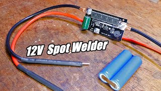 How to Install 12V Spot Welder set Portable Battery Spot Welding Storage Machine DIY PCB Circuit [upl. by Yecaj]