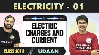 Electricity  01  Electric Charges and Current  Chapter 12  NCERT  Class 10  Udaan [upl. by Axel]