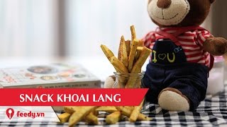 Hướng dẫn cách làm snack khoai lang  Sweet potato snack [upl. by Donelle574]