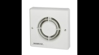 Manrose XF100T 20W Axial Bathroom Fan  Review and Instructions  EPR UK [upl. by Reedy858]