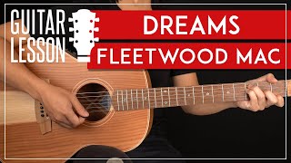 Dreams Guitar Tutorial Fleetwood Mac Guitar Lesson Easy Chords [upl. by Knowlton558]