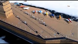 Cardboard Aircraft Carrier sinking [upl. by Siderf51]