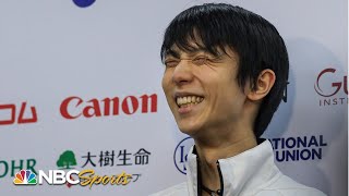 Yuzuru Hanyus WORLD RECORD short program at Four Continents  NBC Sports [upl. by Ayiak]