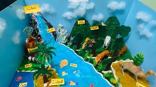 How to make 3D Landforms Model for school project 2022 [upl. by Regan]