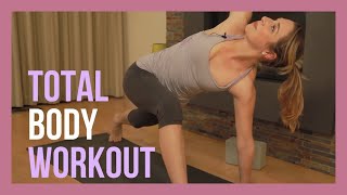 30 min Total Body Yoga Workout  Yoga Strength amp Sculpt [upl. by Yelsnit84]