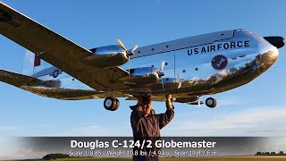 ULTRA LIGHTWEIGHT RC DOUGLAS C1242 GLOBEMASTER [upl. by Damiano178]