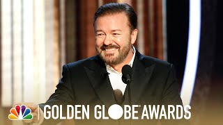 Ricky Gervais Monologue  2020 Golden Globes [upl. by Hutchins166]