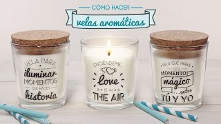 Cómo hacer velas aromáticas [upl. by Sirromaj]