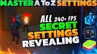 Revealing  All Master SECRET Settings For BlueStacks 5 Free Fire PC  Bluestacks 5  MSI 5 [upl. by Sennahoj]