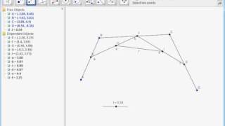 Making of a GeoGebra Work  Bezier Curve [upl. by Allebara]