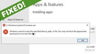 Remove stuck Software from Apps amp features uninstaller  Windows 10 [upl. by Marx]