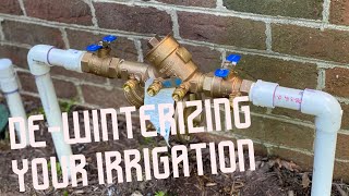 How To DEWINTERIZE Your Irrigation System IN SPRING [upl. by Cerallua]