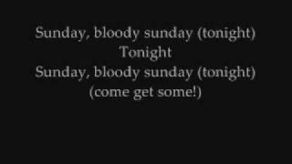 Sunday Bloody Sunday  U2 with lyrics [upl. by Aivizt]