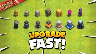 Secrets to Upgrade Your Walls Fast Clash of Clans [upl. by Salkcin393]