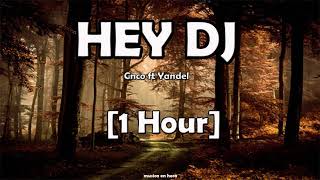 Hey Dj  CNCO ft Yandel  1 Hora [upl. by Ihsar]