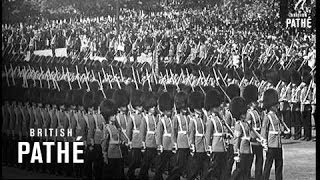 Trooping The Colour On Horse Guards Parade 1938 [upl. by Nosecyrb232]