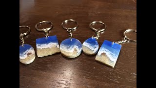 Ocean Wave Resin Key Chains [upl. by Fahey]