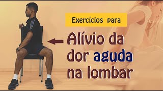 Exercícios para alívio da DOR AGUDA na coluna lombar [upl. by Calva722]