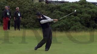 David Duval Face On Iron Swing Slo Motion at The Open 2015 [upl. by Tnarud260]