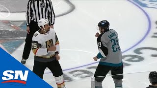 Ryan Reaves And Kurtis Gabriel Drop The Gloves For Big Fight At The Start Of Period [upl. by Geerts]