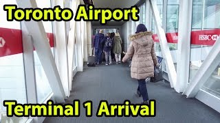 Toronto Airport Terminal 1 Arrival Tour YYZ  HD [upl. by Leah]