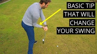 GOLF SWING TIP HOW TO PERFECT YOUR RIGHT ELBOW MOVE IN DOWNSWING [upl. by Arst]