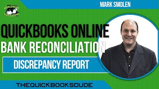 QuickBooks Online Bank Reconciliation Discrepancy Report [upl. by Aikar]