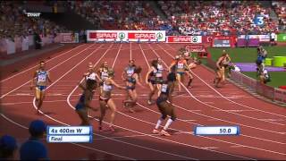 4x400m finale Zurich  Athlétisme Fr3 Dijon [upl. by Karb]