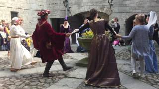 Medieval dance teaching [upl. by Lledrac]