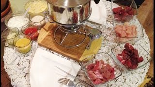 Fleisch Fondue Silvester [upl. by Llirret]