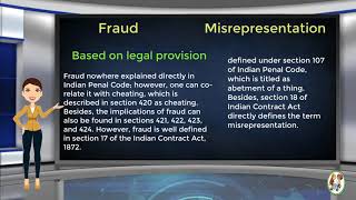 What is Difference Between Fraud amp Misrepresentation [upl. by Liban864]