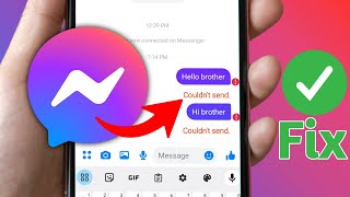 How To Fix Messenger Couldnt send the message problem [upl. by Walford]