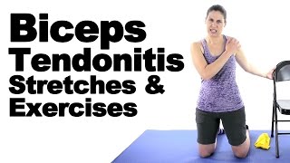 Biceps Tendonitis Stretches amp Exercises  Ask Doctor Jo [upl. by Chelsie383]