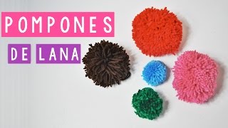 COMO HACER UN POMPON DE LANA 6 MANERAS DIFERENTES  Daniis Ways ♡ [upl. by Odlanyar]