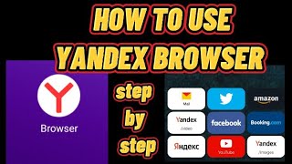 How to use YANDEX BROWSER  Best Browser [upl. by Bonns]