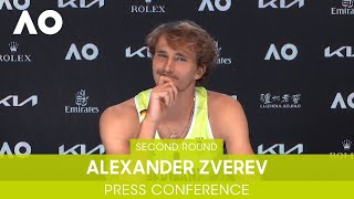 Alexander Zverev Press Conference 2R  Australian Open 2022 [upl. by Wynny]