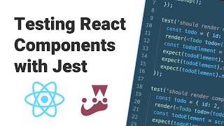 React Testing Tutorial Jest  React Testing Library [upl. by Briny]