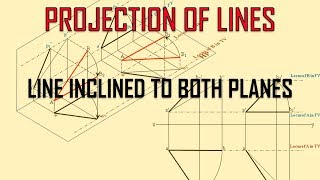 Line inclined to both HP and VP [upl. by Psyche]