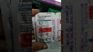 Tab Librium 25 mg chlordiazepoxide [upl. by Sancho410]