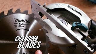 Remove and install blades  Makita circular saw [upl. by Arabella]