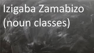 IZIGABA ZAMABIZO NOUN CLASSES IN ISIZULU GRADE 8 TILL MATRIC [upl. by Josepha]