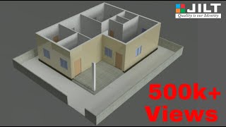 Create 3D HOUSE using Autocad in Easy steps  1 [upl. by Nivek]