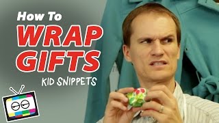 How to Wrap Gifts  Kid Snippets [upl. by Lipp]